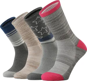 Ortis Ladies' Merino Wool Cushion Crew Socks for Women Outdoor Hiking Hike Trail Lightweight Gifts