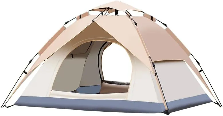 Outdoor Automatic Double-Layer Beach Tent for Camping, Fishing, and Leisure, Waterproof and Sunproof Foldable shelter