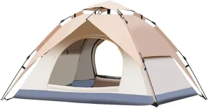 Outdoor Automatic Double-Layer Beach Tent for Camping, Fishing, and Leisure, Waterproof and Sunproof Foldable shelter