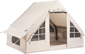 Outdoor Camping Inflatable Tent Thickened Rainproof Tent Camping Oxford Cloth Tent Portable Tent