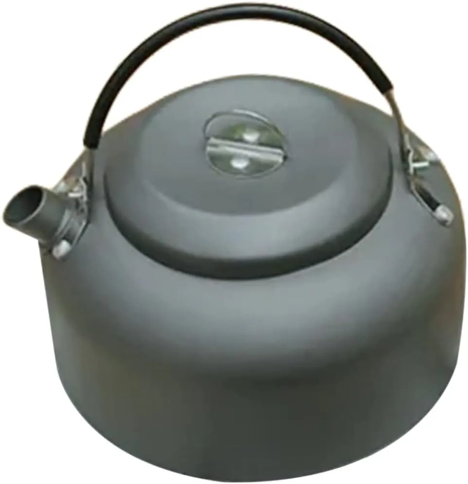 Outdoor Camping Kettle Portable Aluminum Alloy Teapot for Boiling Water Making Tea Lightweight Durable Design for Gas Stove Induction Cooker Use