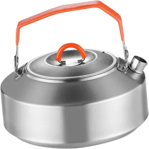 Outdoor Camping Kettle Stainless Steel Multi Functional Portable Tea Kettle for Hiking Fishing and Self Driving Comfortable Handle for Safe Use Capacity for Daily Needs
