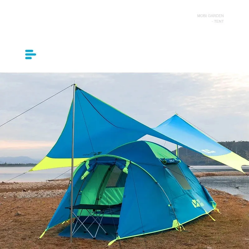 Outdoor Camping Mountaineering Windproof Rainproof Double Layer Tent: Cold Mountain 3AIR Lobby Version