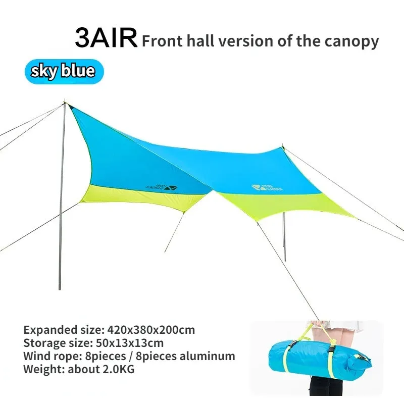 Outdoor Camping Mountaineering Windproof Rainproof Double Layer Tent: Cold Mountain 3AIR Lobby Version