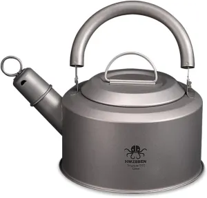 Outdoor Camping Titanium Tea Pot Portable Tea Pot Coffee Pot Large acity 1200ml