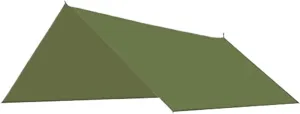 Outdoor Hammock Tarp Waterproof Lightweight Tarpaulin Awning with Rope Shade Outdoor Canopy Camping Picnic(Green1)