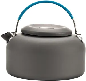 Outdoor Kettle 0.8L/1.4L Outdoor Lightweight Aluminum Teapot Kettle Coffee Pot for Camping Hiking Backpacking (0.8L)
