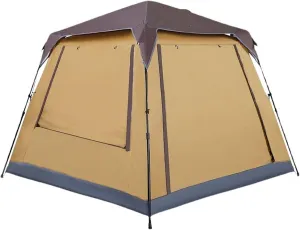 Outdoor Large Quick-Opening Square Tent Portable Thickened Rainproof Camping Picnic Tent