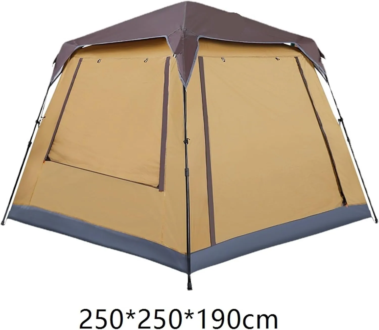Outdoor Large Quick-Opening Square Tent Portable Thickened Rainproof Camping Picnic Tent