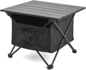 Outdoor Portable Camping Table Ultralight Aluminum Beach Table with Storage Bag Folding Camp Table for Camping Hiking Backpacking Outdoor Picnic Travel Equipment,C