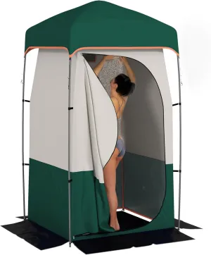 Outdoor Shower Tent Changing Room Privacy Portable Camping Shelters with Floor & Shower Bag for Camping Hiking Beach