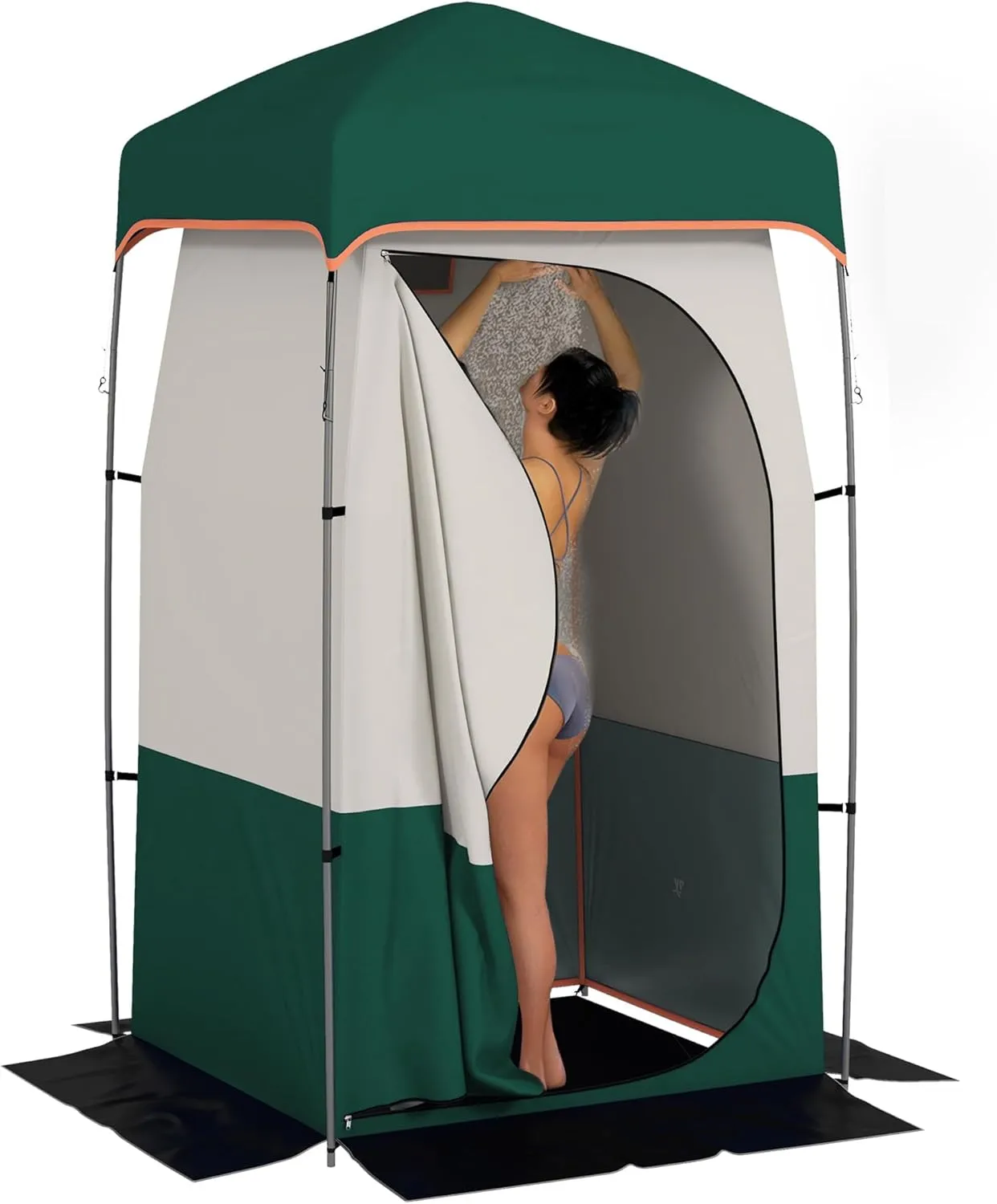 Outdoor Shower Tent Changing Room Privacy Portable Camping Shelters with Floor & Shower Bag for Camping Hiking Beach