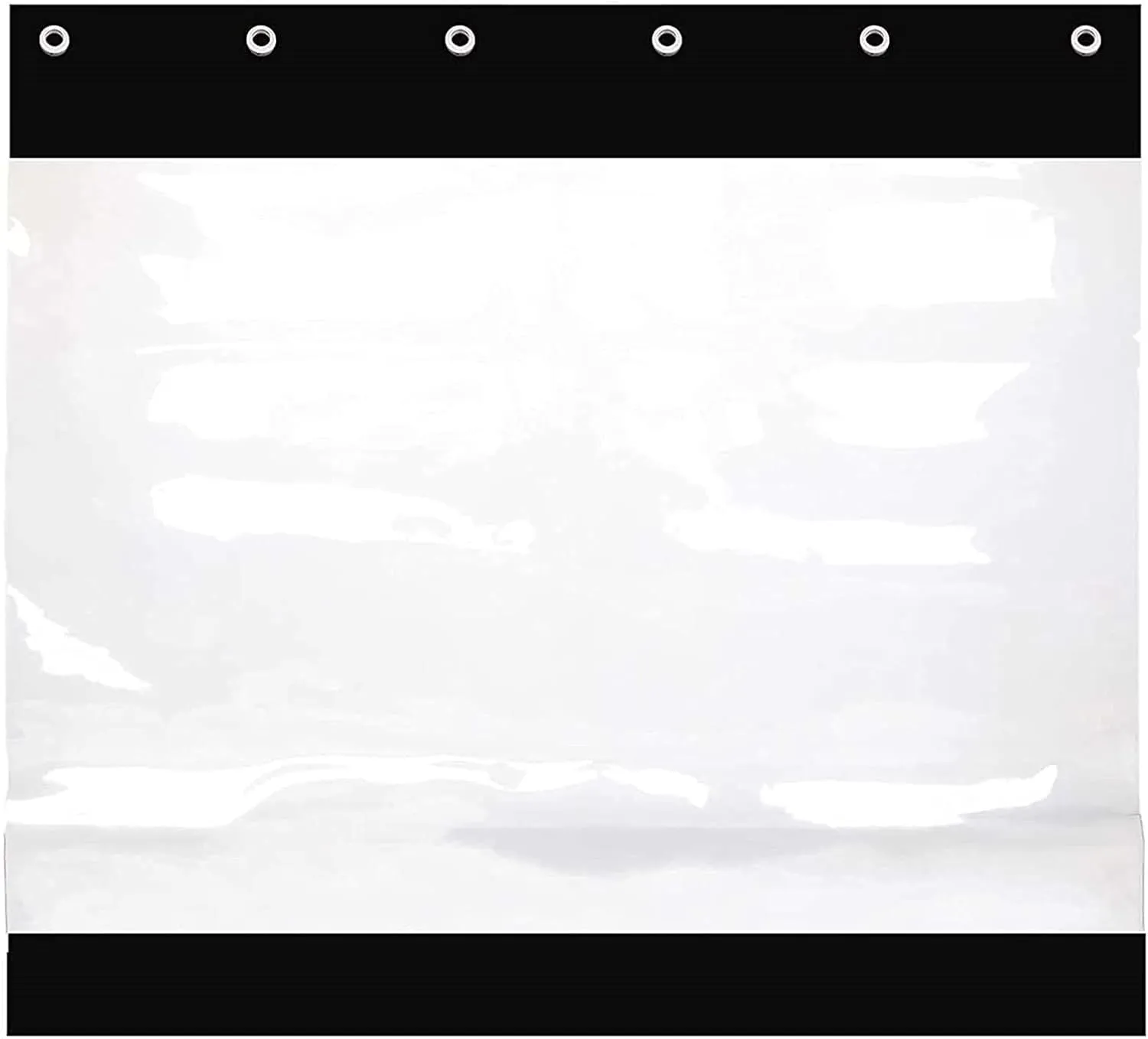 Outdoor Tarpaulin Curtain Clear Waterproof Cover Tarp Rainproof Tarpaulin with Grommets, Courtyard Plant Canopy Dust-Proof (Color : Clear, Size : 3.28x6.56ft/1x2m)