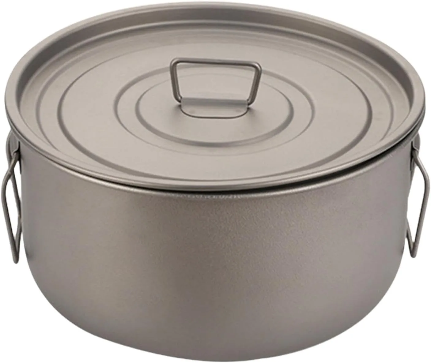 Outdoor Titanium Pot 1.8L Camping Cookware for Outdoor Backpacking Hiking