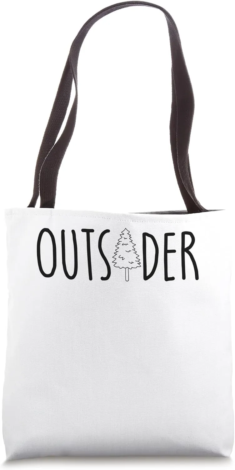 Outsider Camping Hiking Retro Mountains Camp Outsider Tote Bag