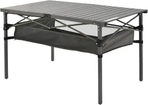 OUTSIDER Folding Camping Table, Portable Roll-up Outdoor Lightweight Aluminum Camp Table for Picnic BBQ Backyards Beach, Large Storage Mesh Pocket and Carrying Bag Included