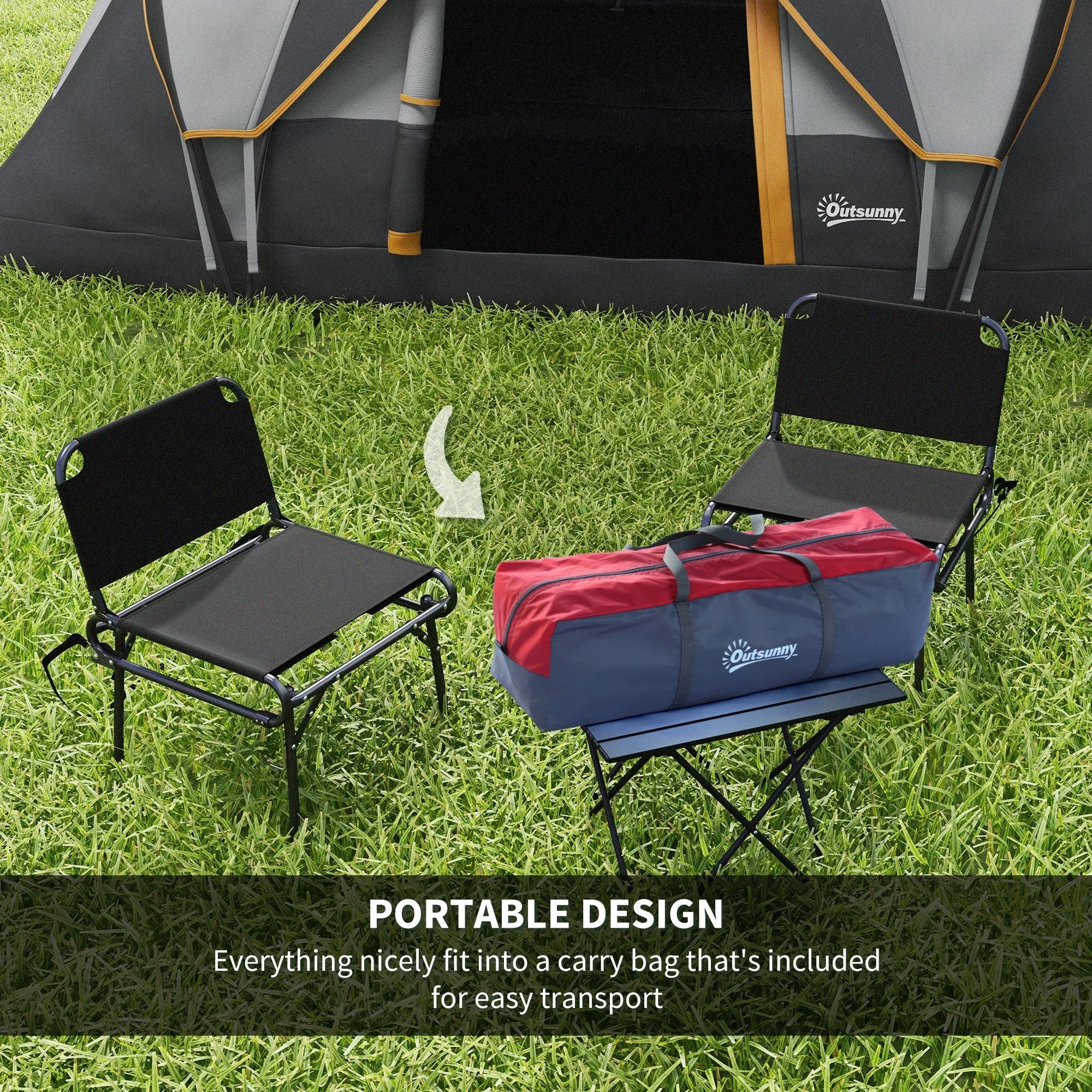 Outsunny 5-6 Person Multi-Color Dome Tent for Camping with UV Protection and Water Resistance