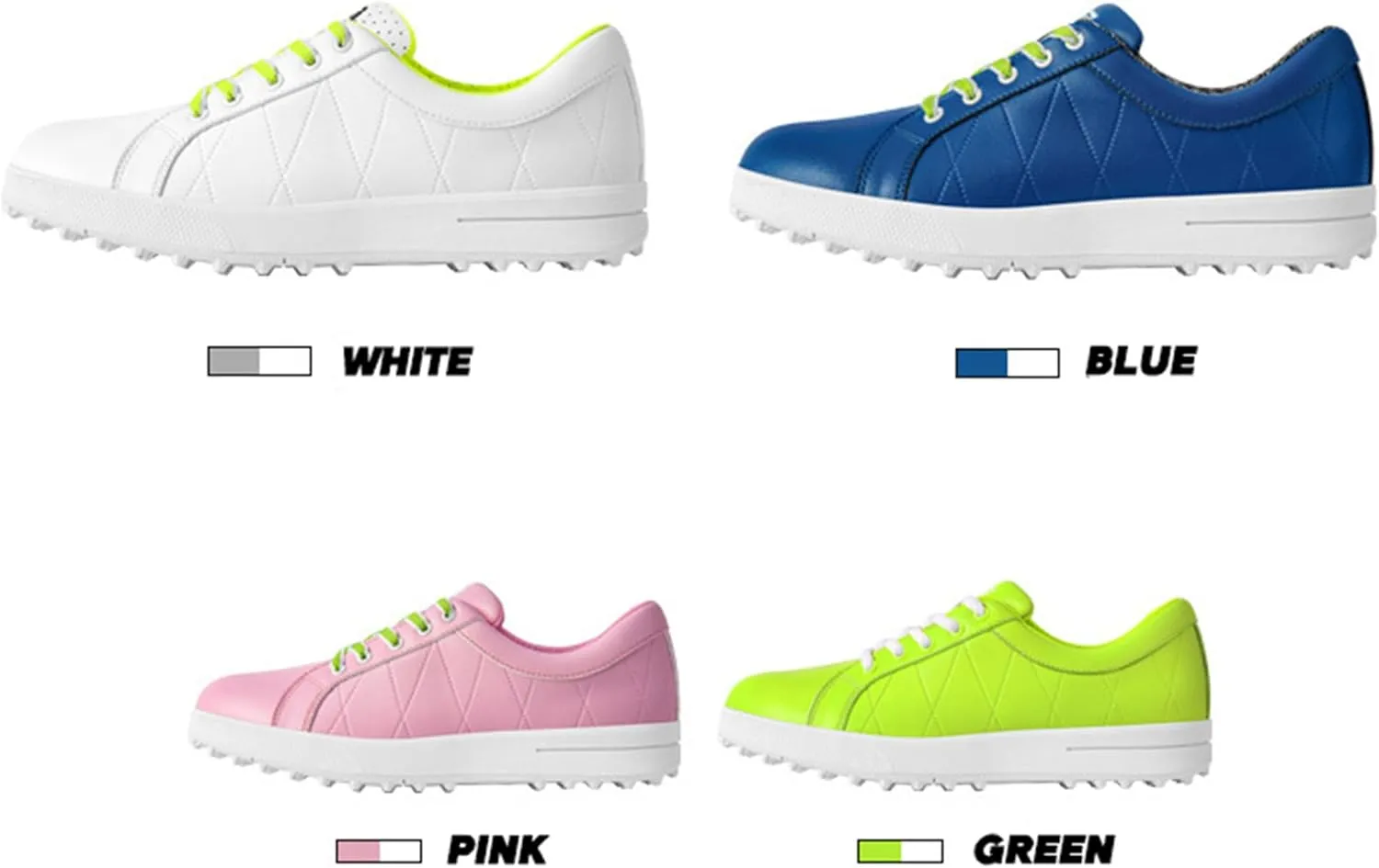 PGM Women's Golf Shoes, Lightweight Waterproof Spikeless Golf Shoes for Ladies
