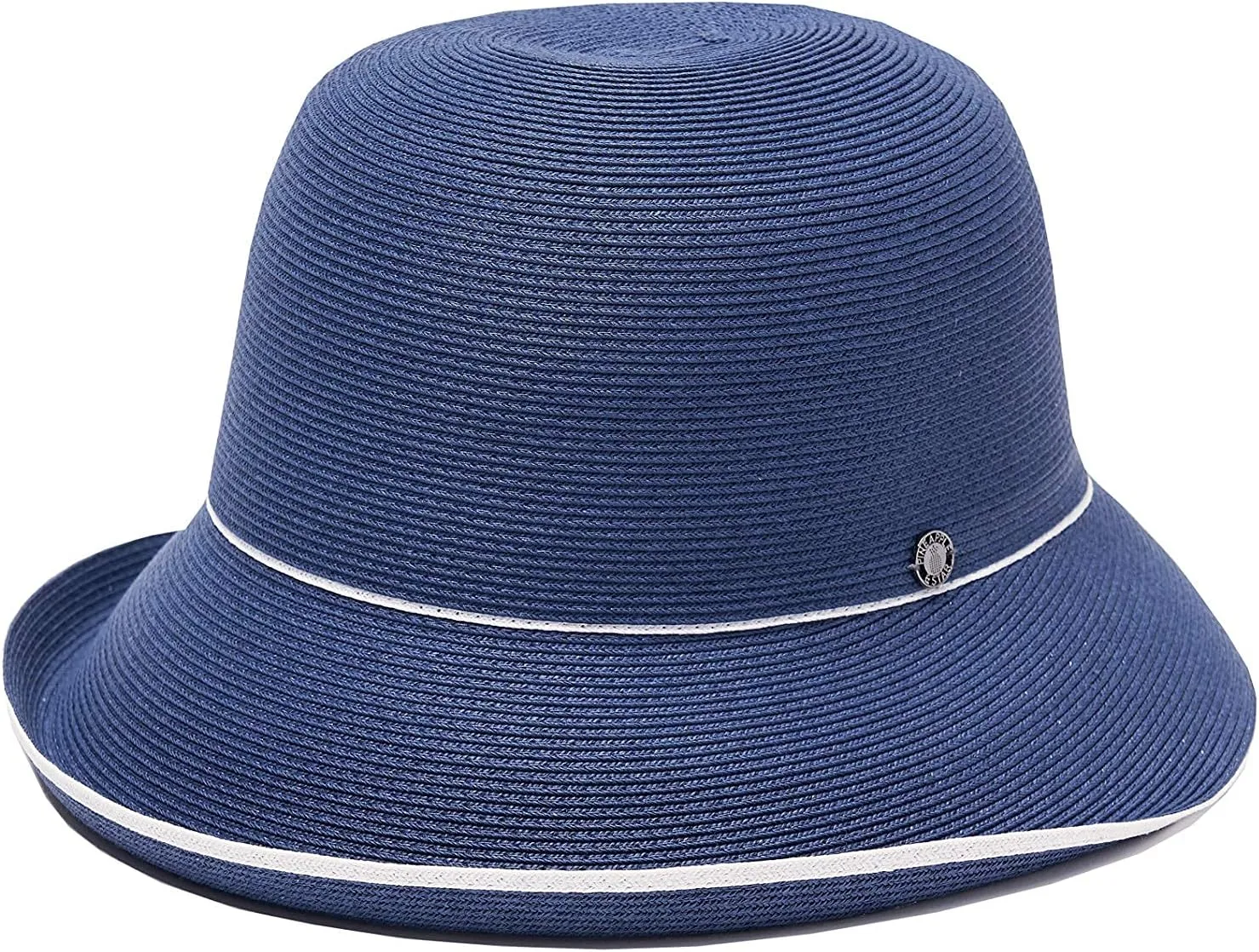 Pineapple&Star Maures Cloche Bucket Straw Sun Hat Fine Braid UPF 50  for Women