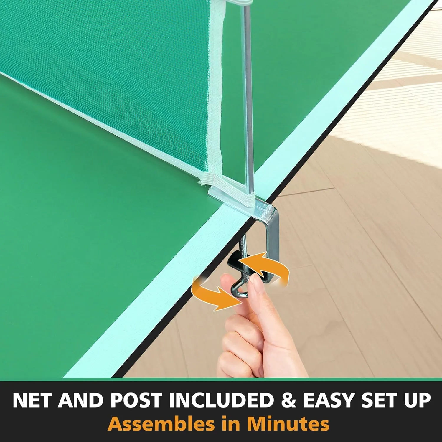 Ping Pong Table Top for Billiard Table, 7FT/8FT/9FT Foldable Table Tennis Table Topper for Pool Table, Indoor Outdoor Table Tennis Conversion Top w/Net & Premium Foam Padding