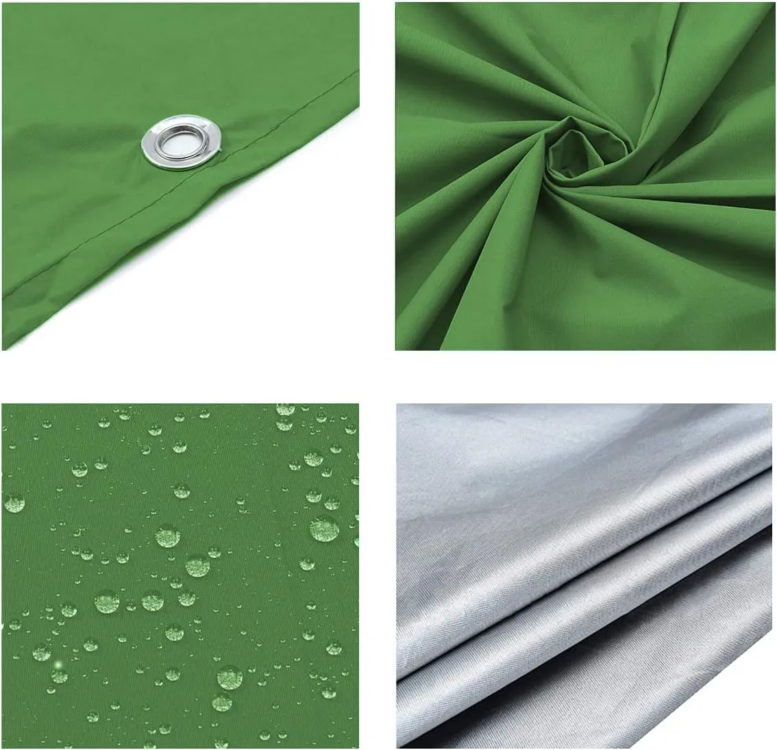 Playground Replacement Canopy,52" x 89" Outdoor Swingset Shade Kids Playground Roof Canopy Waterproof Cover Replacement Tarp Sunshade UV Protection,Kids Playground Roof Canopy (DarkGreen)