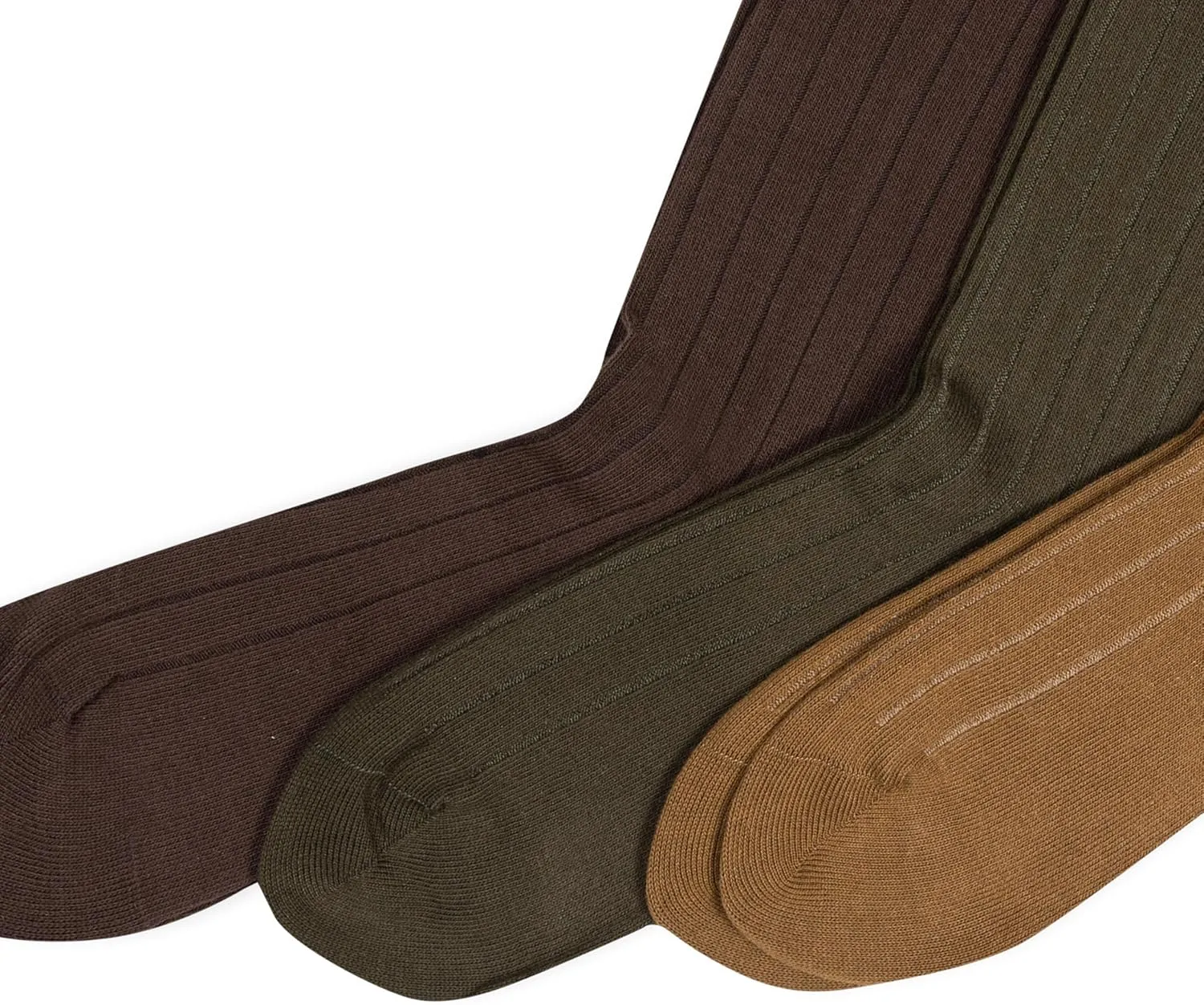 Polo Ralph Lauren Men's Cotton Ribbed Dress Crew Socks -3 Pair Pack-Soft and Lightweight Cotton Comfort