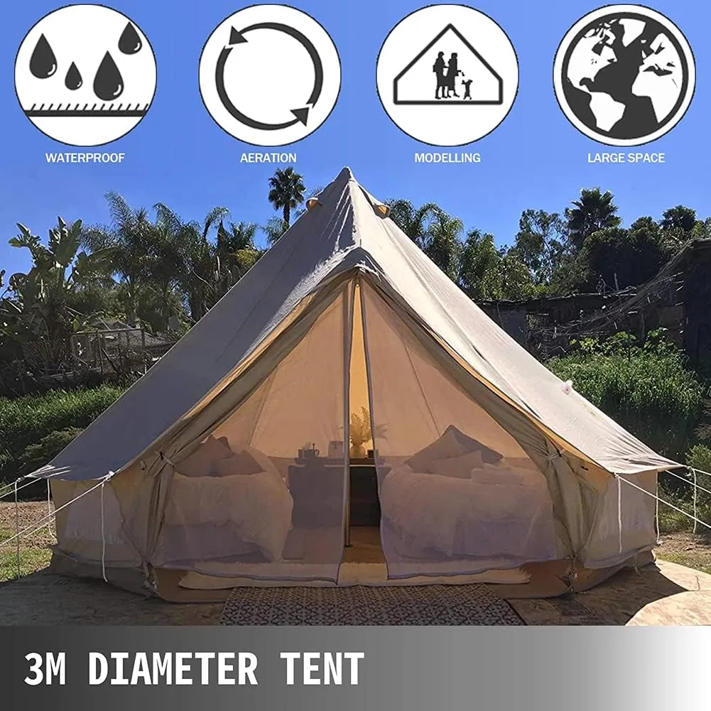 Pop Up Family Camping Tent with Instant Setup, Waterproof & UV Resistant Instant Tent Breathable 3-5 Person Cabin Huge Tent with Carry Bag for Outdoor Family Camping & Hunting