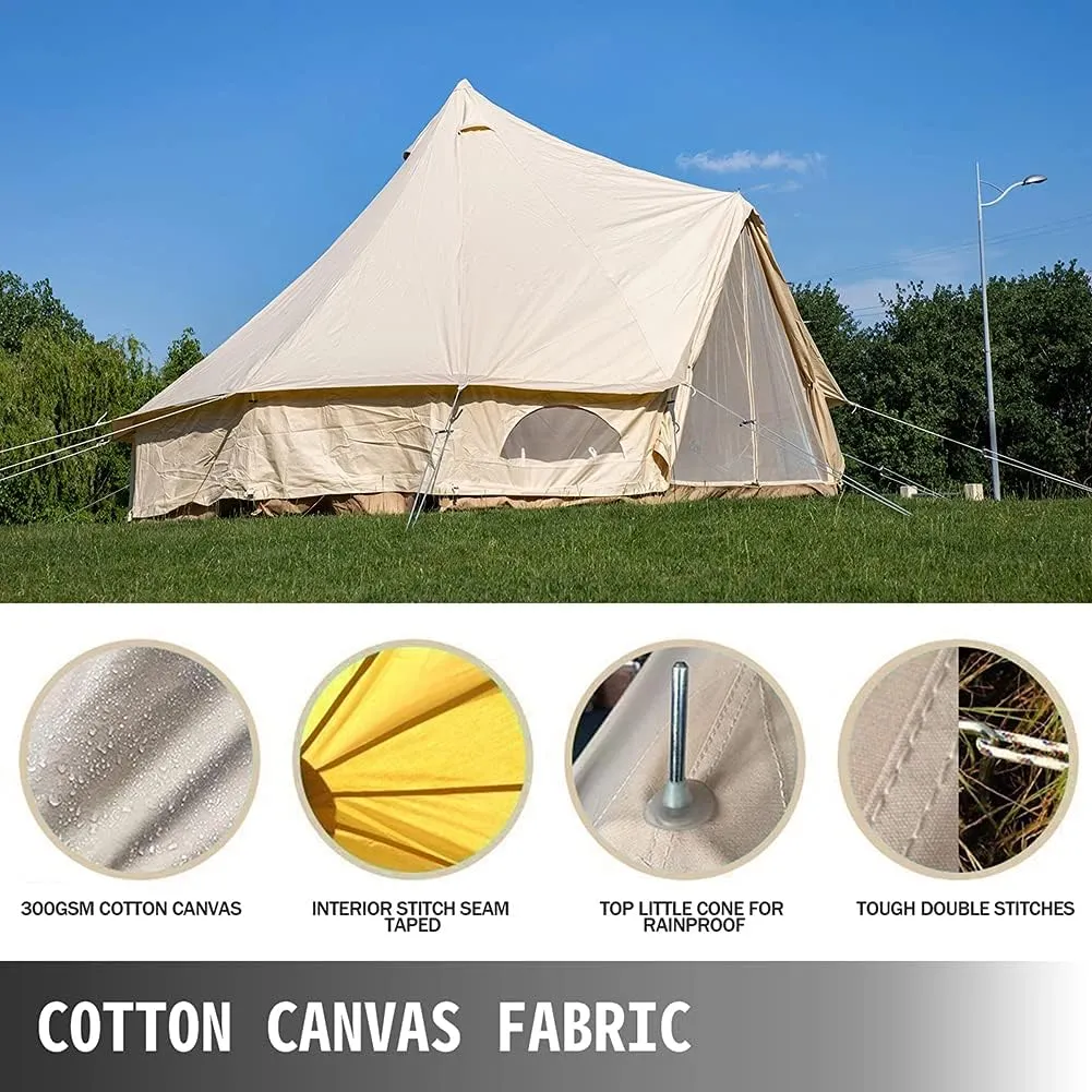 Pop Up Family Camping Tent with Instant Setup, Waterproof & UV Resistant Instant Tent Breathable 3-5 Person Cabin Huge Tent with Carry Bag for Outdoor Family Camping & Hunting