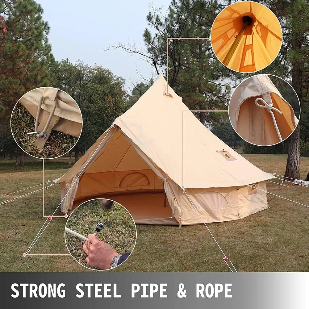Pop Up Family Camping Tent with Instant Setup, Waterproof & UV Resistant Instant Tent Breathable 3-5 Person Cabin Huge Tent with Carry Bag for Outdoor Family Camping & Hunting