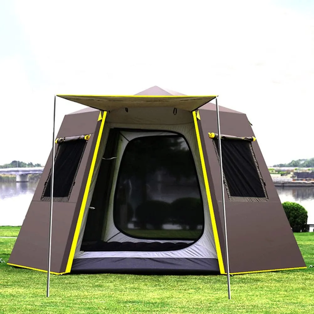 Pop Up Tent Family Camping Tent 3-4 Person Automatic Tent Waterproof Windproof Portable Cabana Tent for Camping Hiking Mountaineering