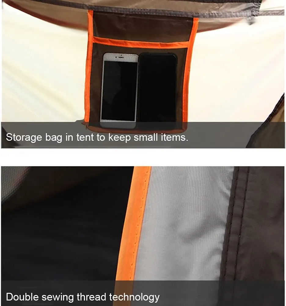 Pop Up Tent Fully Automatic Compact Dome Tent with Carry Bag Ideal for Camping Garden Hiking Lightweight Family Tent Self-Driving Beach Tent