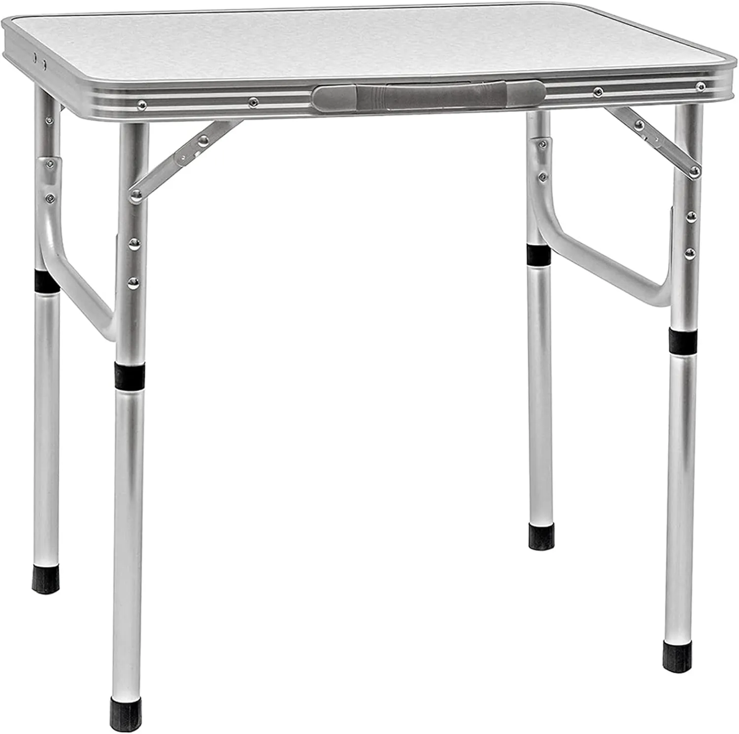 Portable Aluminum Folding Picnic Table with Carry Handle Lightweight and Foldable Camp Table for Camping and Outdoor Activities