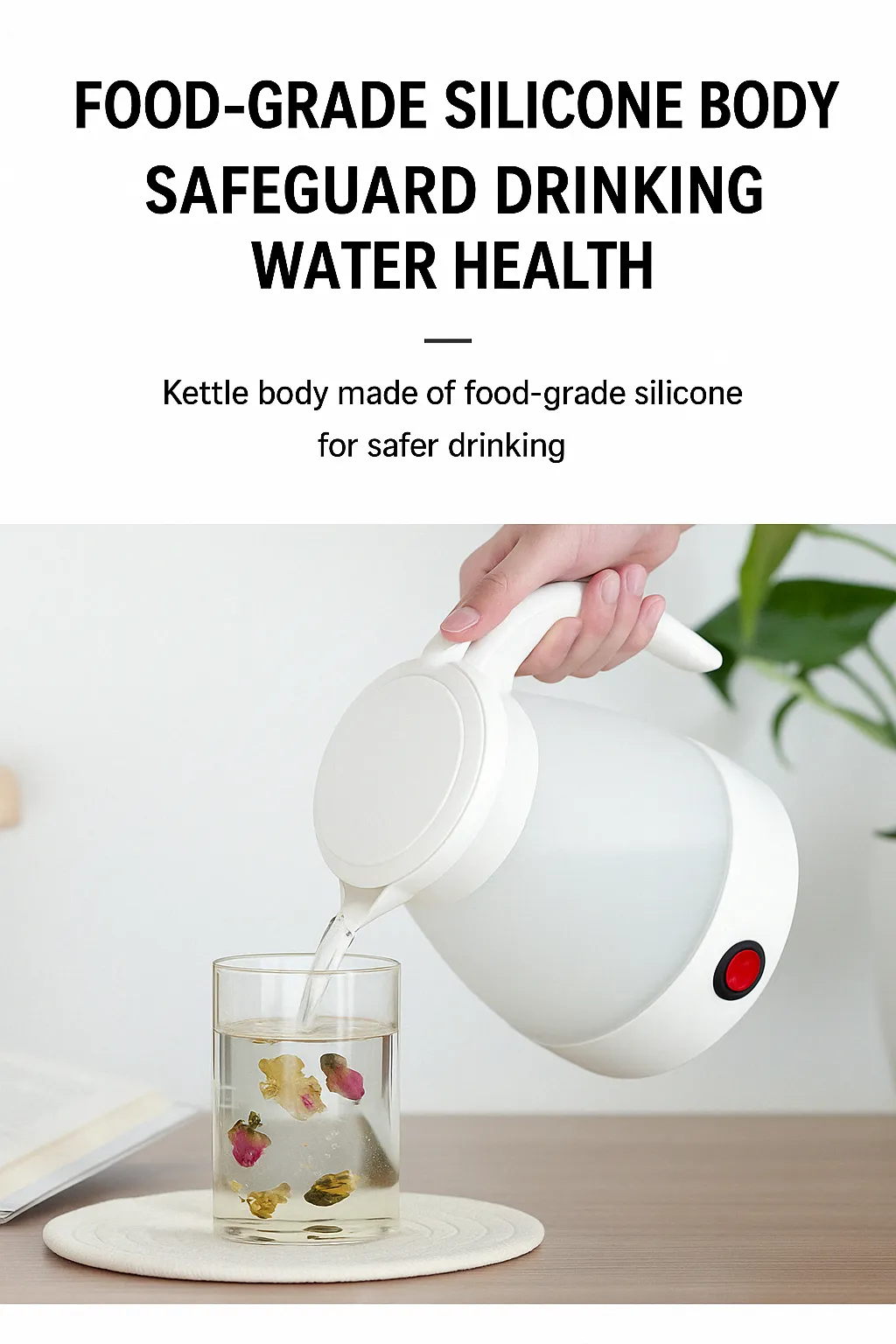 PORTABLE & FOLDABLE ELECTRIC KETTLE
