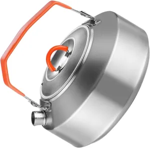 Portable Camping Kettle Stainless Steel Tea Kettle Outdoor Stovetop Boiler