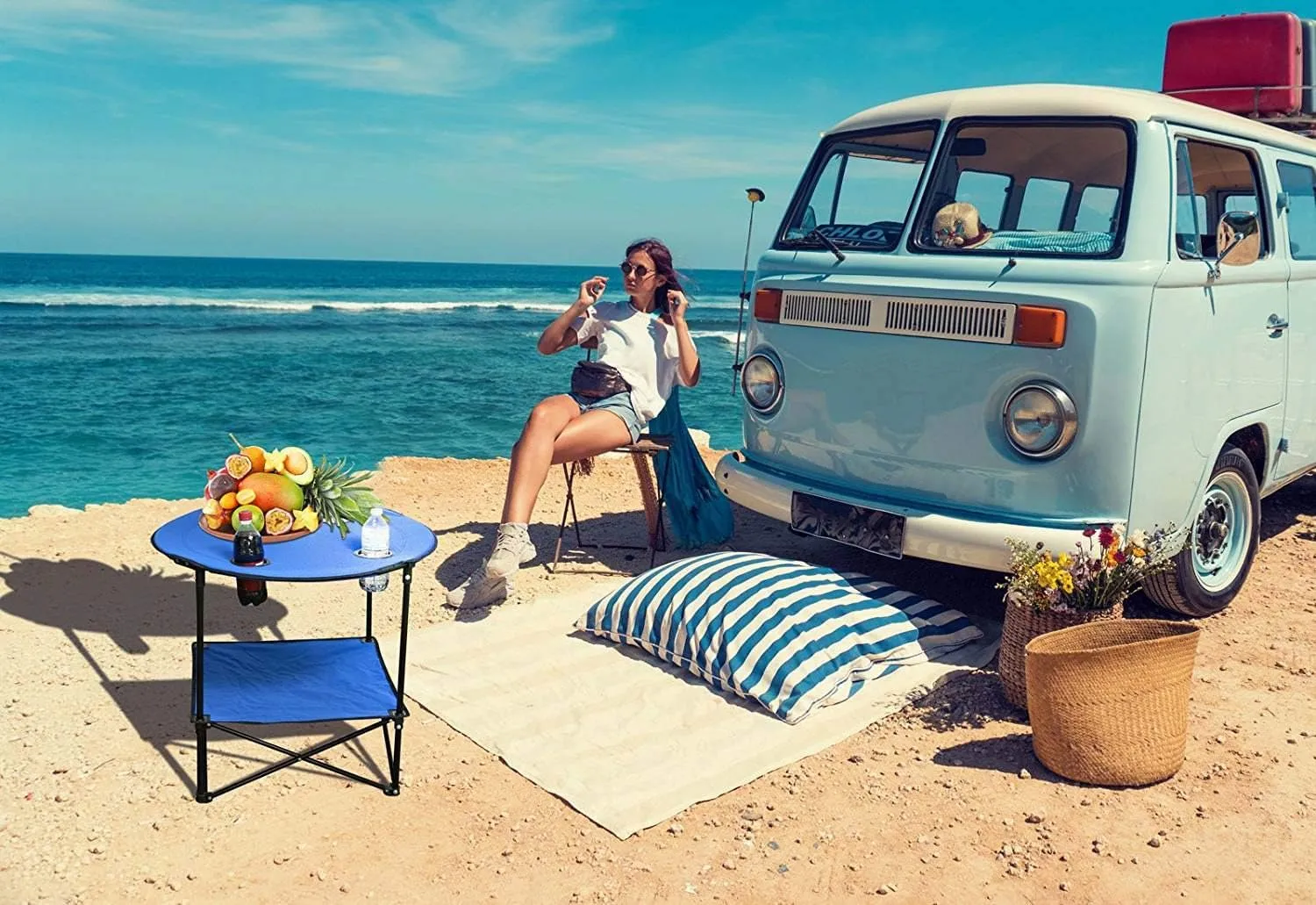 Portable Camping Side Table for Outdoor Picnic