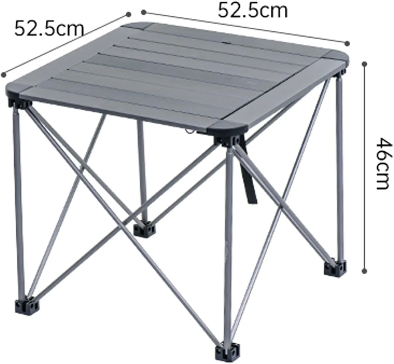 Portable Camping Table, Lightweight Folding Table, Easy to Carry, Perfect for Outdoor, Picnic, Cooking, Beach, Hiking,Medium Titanium Color