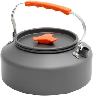 Portable Camping Tea Kettle with Folding Handle Lightweight Outdoor Picnic Water Pot for Tea Coffee Easy to Clean Heat Insulated Design for Travel Camping