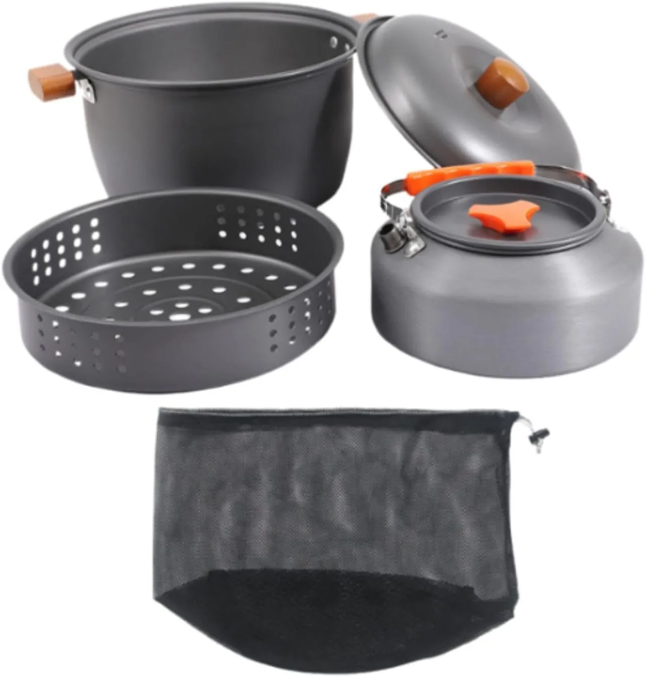 Portable Cooking Set with Coffee Maker and Kettle for Outdoor Adventures