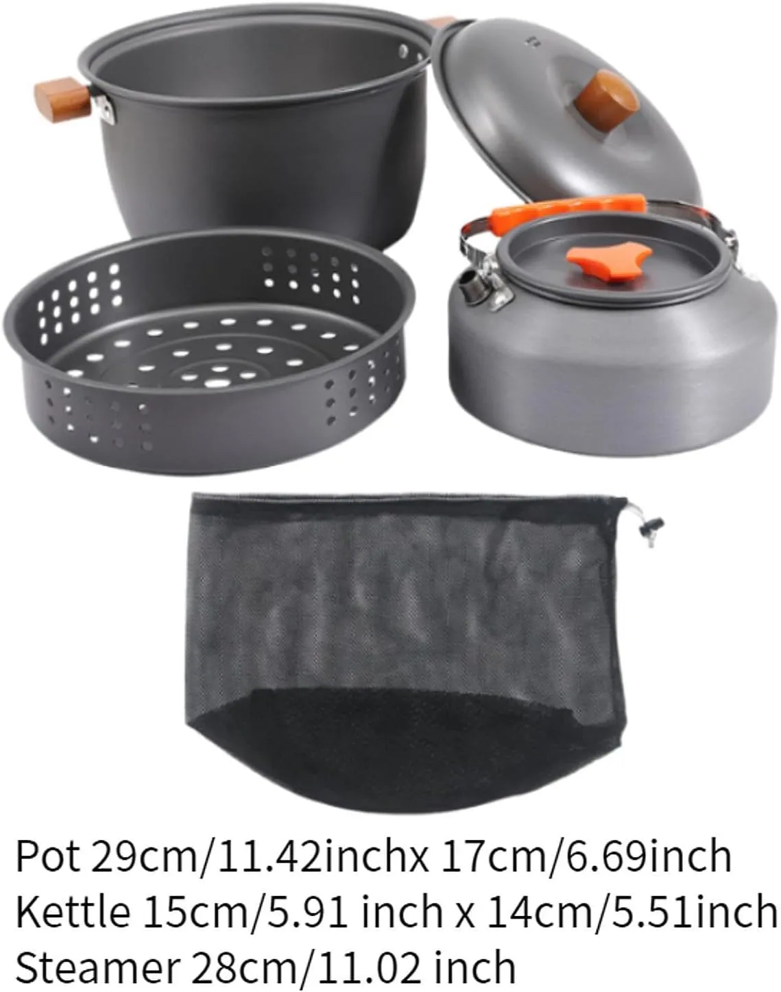 Portable Cooking Set with Coffee Maker and Kettle for Outdoor Adventures