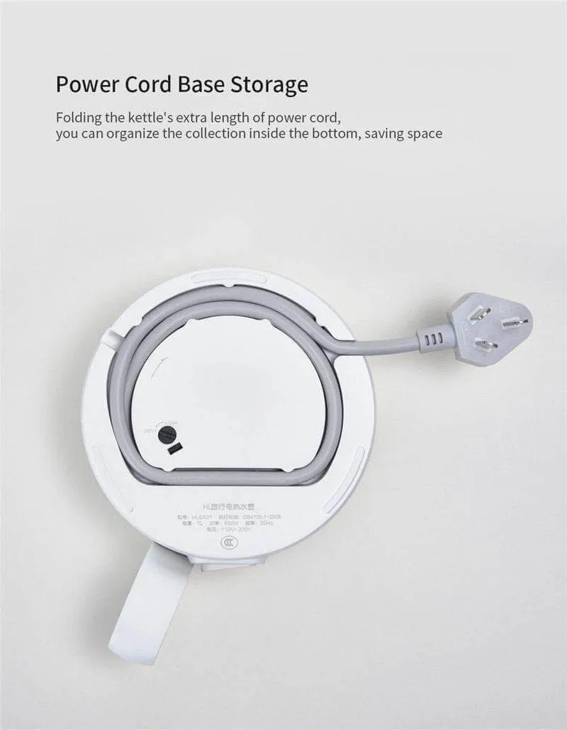 Portable Foldable Electric Kettle - Travel Boiler for Hot Water