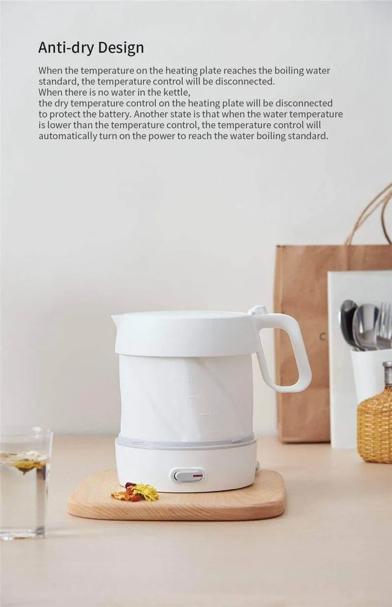 Portable Foldable Electric Kettle - Travel Boiler for Hot Water