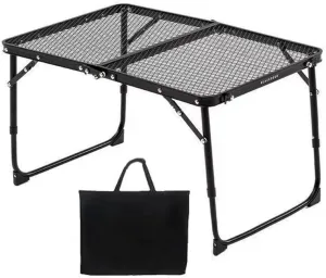 Portable Grill Table, Folding Camp Table, Outdoor Folding Table for Camping, Beach, BBQ, and RV, Lightweight & Durable
