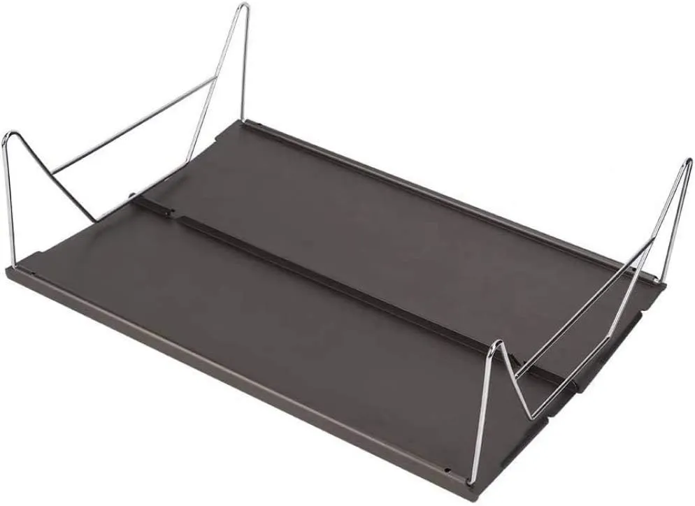Portable Outdoor Hiking Folding Table, Aluminium Alloy Barbecue Picnic Dining Table, Durable Smooth Surface Camping Table-Gray