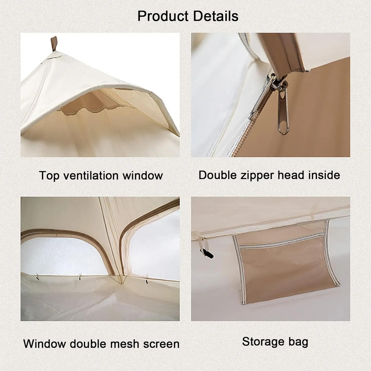 Portable Outdoor Tent, Oxcloth Waterproof Tent, Famlly Campitent Quick Set up Tent for Beach, Traveling, Hiking, Mountaineering, Outdoor Activities (3-4 Persons) (Green a)
