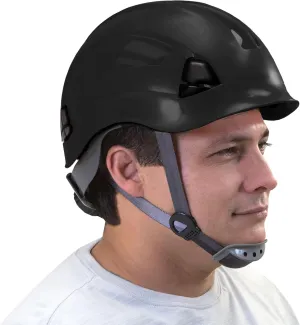 PPE by JORESTECH - ABS Work-at-Height and Rescue Hard Hat Slotted Helmet w/Adjustable Ratchet 6-Point Suspension ANSI Z89.1-14 Certified for Work, Home, and General Headwear Protection