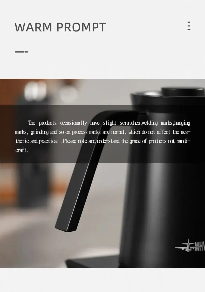 Precision Gooseneck Electric Kettle – 1200W Stainless Steel