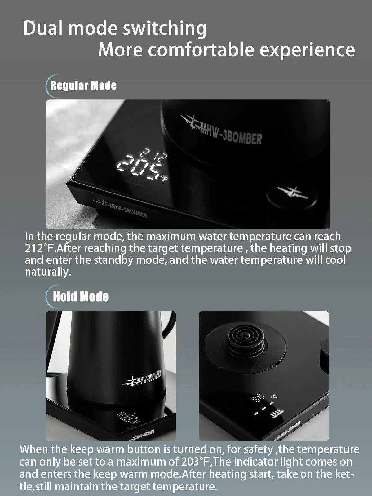 Precision Gooseneck Electric Kettle – 1200W Stainless Steel