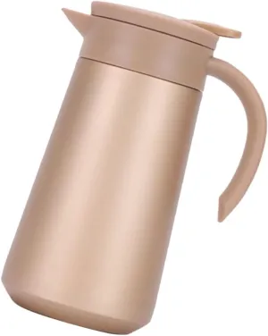 PRETYZOOM 800ml Double Layer Insulated Mug Fashion Teapot Heat-resistant Kettle Easy to Clean Portable