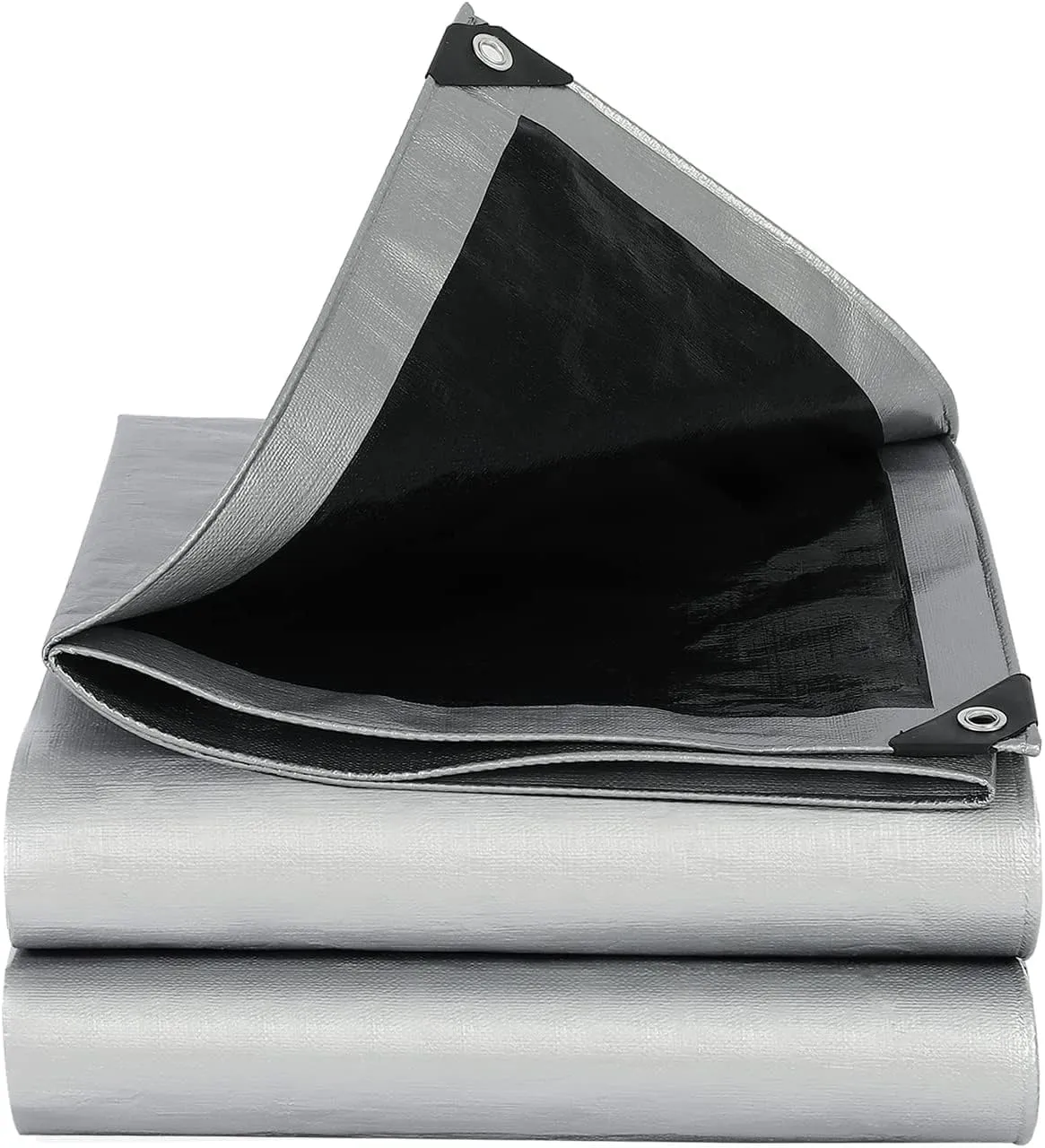Protol 20x20 Feet Super Heavy Duty Reversible Tarp 10 Mil - Waterproof, UV Resistant, Tear Proof with Grommets - Ideal for Boat, Car, RV, Camping
