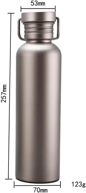 Pure Titanium Kettle 750ml, Lightweight And Portable Kettle, Suitable For Outdoor Camping, Mountain Climbing, And Cycling